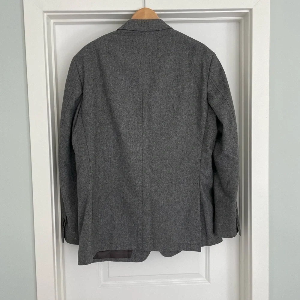 DKNY Wool Blend Blazer Jacket Size 46L Old Money Preppy Academia